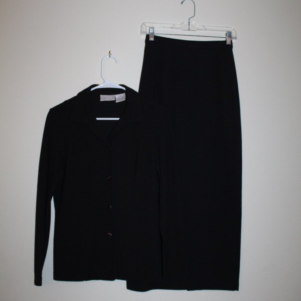 Worthington Knit Skirt Top Set Women's Size Small